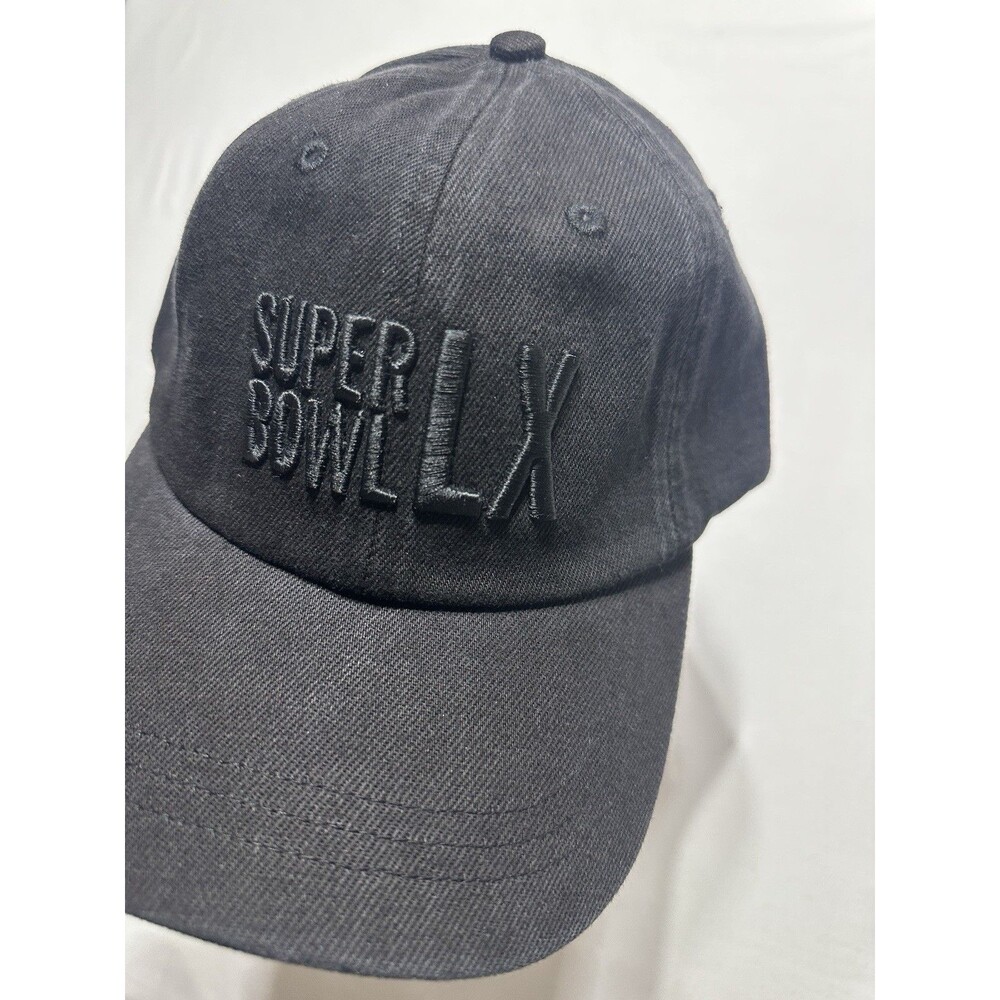 Super Bowl LX Black NFL Adjustable Hat NFL Football Cotton Seahawks Patriots